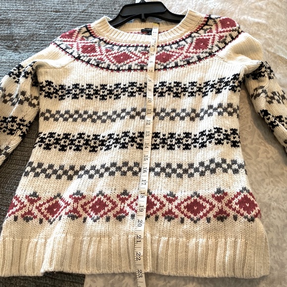Talbots Fair Isle Wool Blend Sweater - size P - Picture 4 of 4